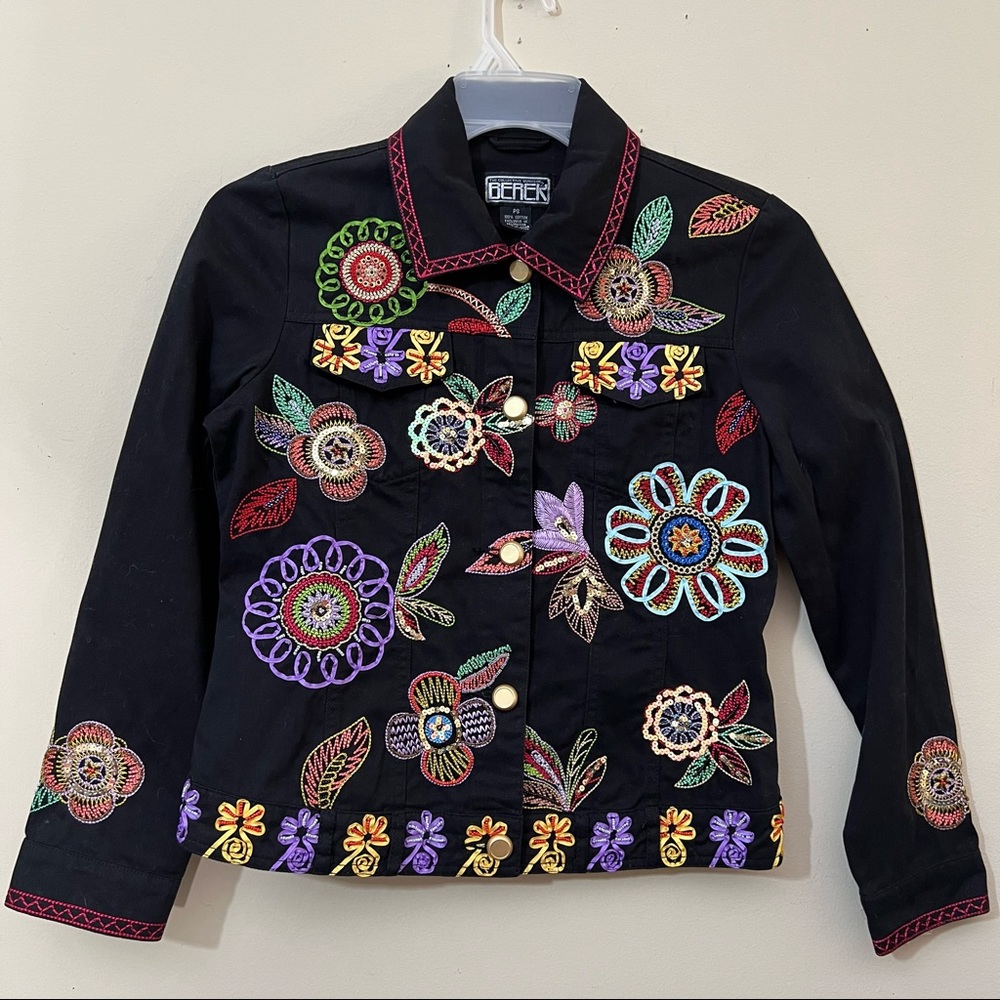 Berek 2 Embroidered Cotton Jacket Sz PS